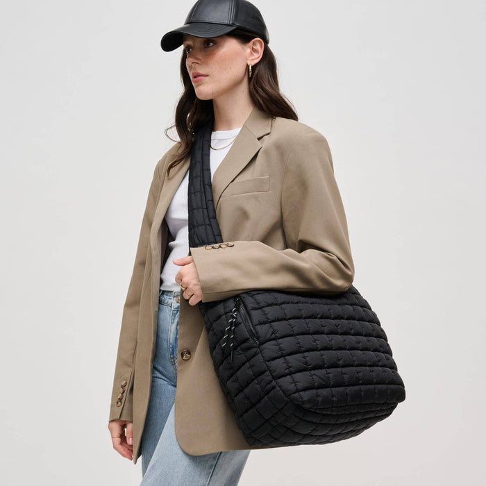 Leda Quilted Nylon Puffer Hobo | AB9251