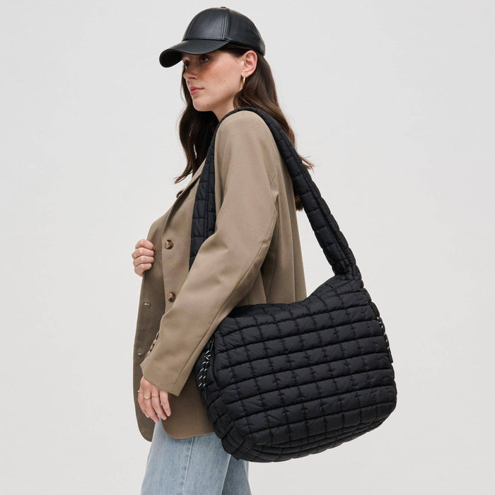 Leda Quilted Nylon Puffer Hobo | AB9251